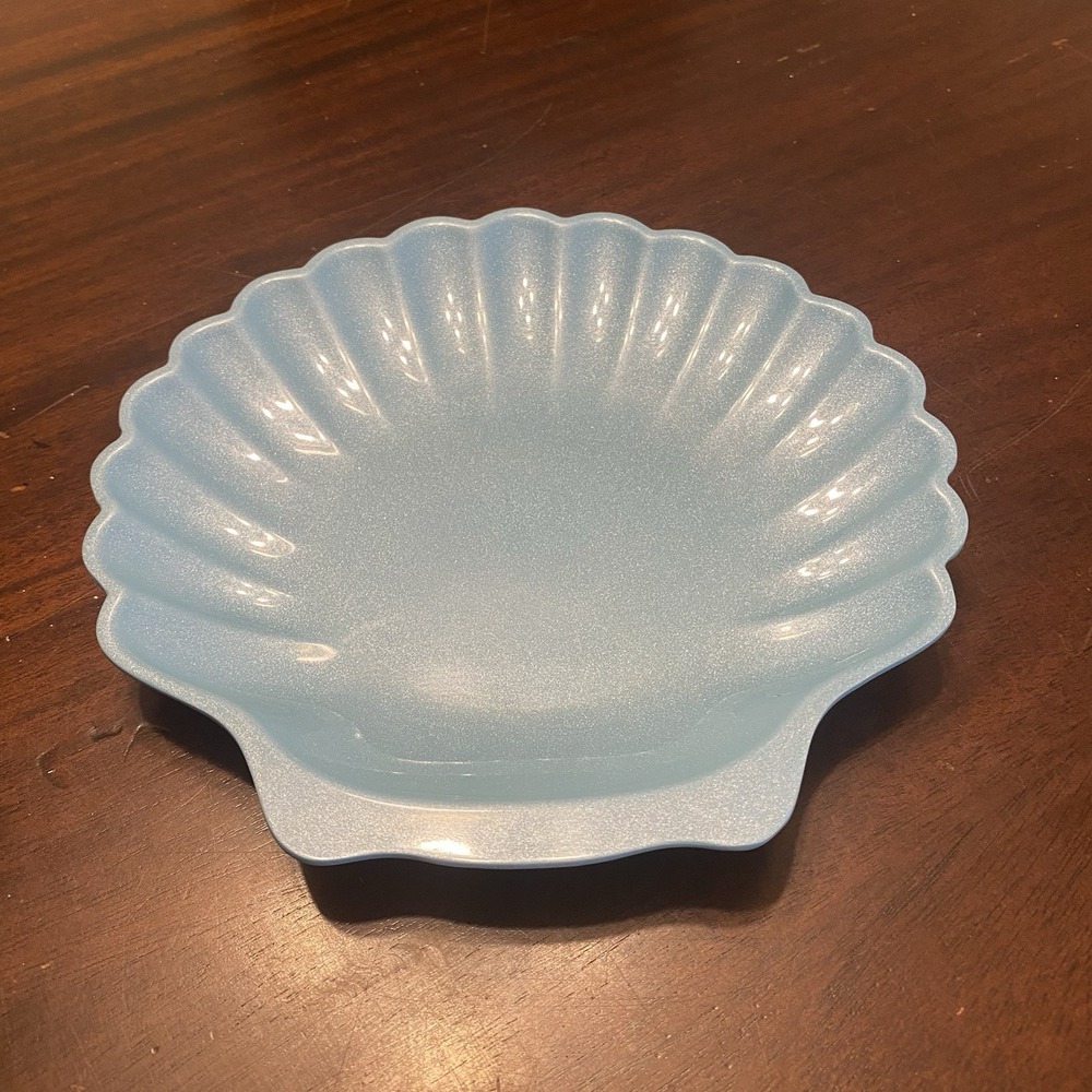 HOME / Melamine Salad Plate / Shell / Blue